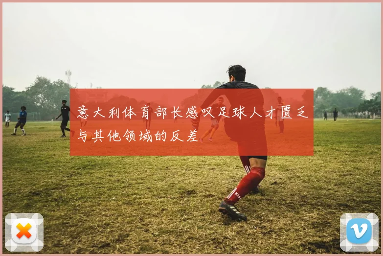 意大利体育部长感叹足球人才匮乏与其他领域的反差